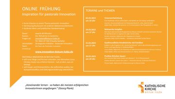 Online-Frühling - Pastoral Innovation Bistum Fulda